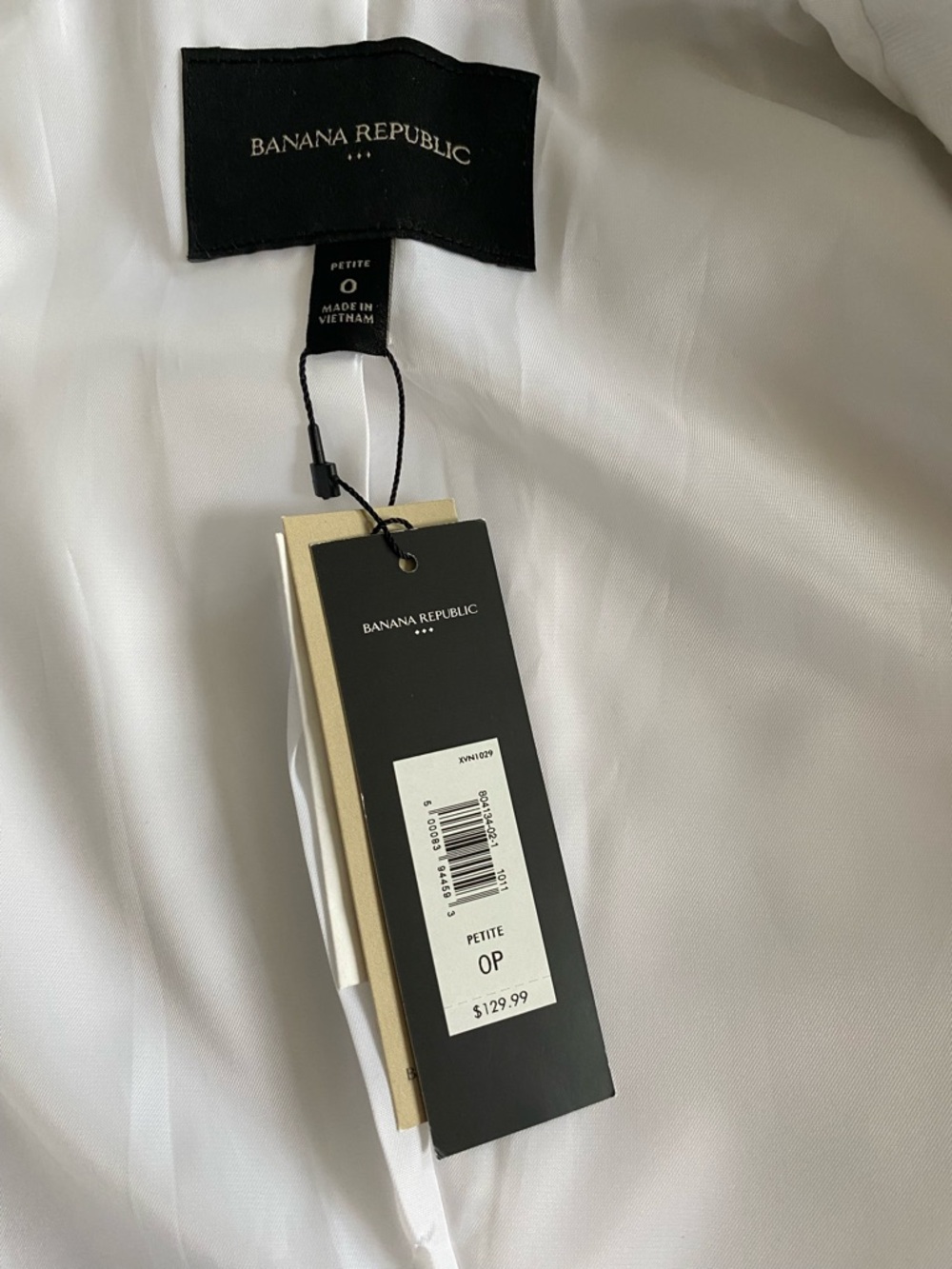 Banana Republic White Single-Button Notch Lapel Blazer - Picture 3 of 6